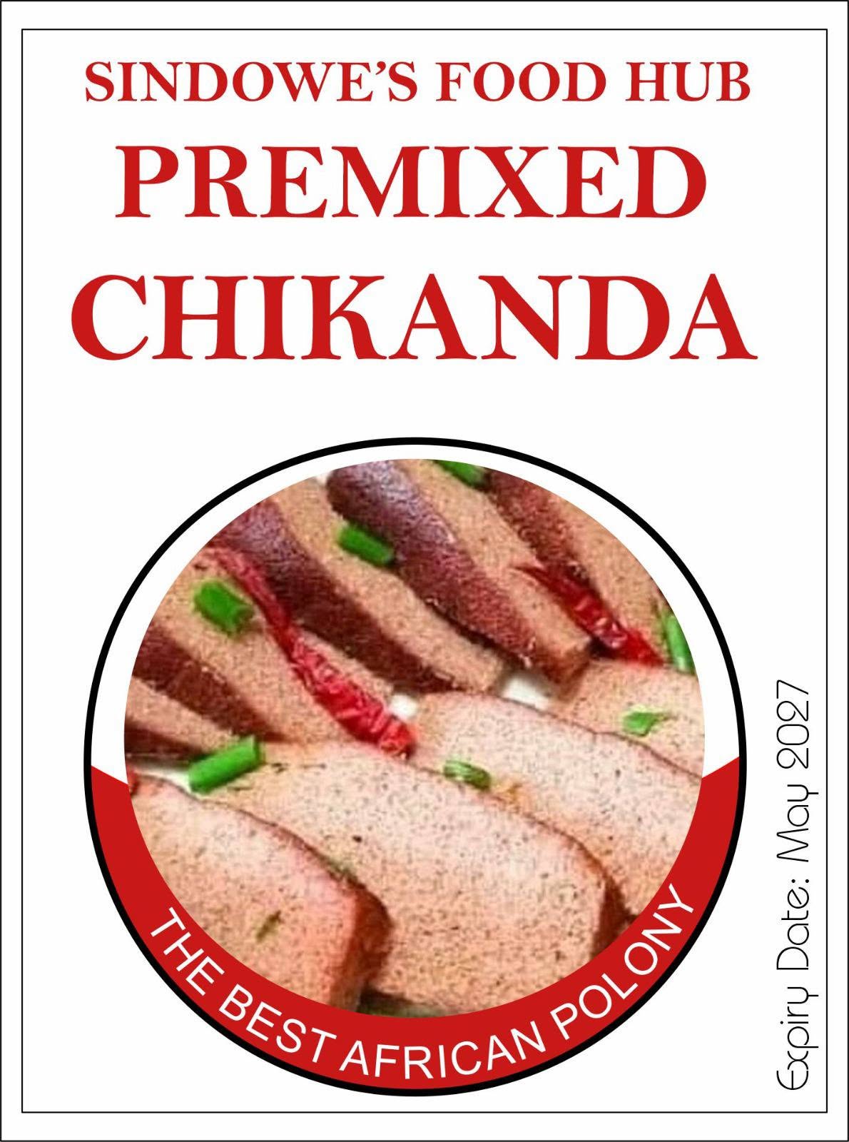 African Polony Hot Chilli (Chikanda) - 1kg Zambian Spicy Orchid Premixed with Groundnut Meal