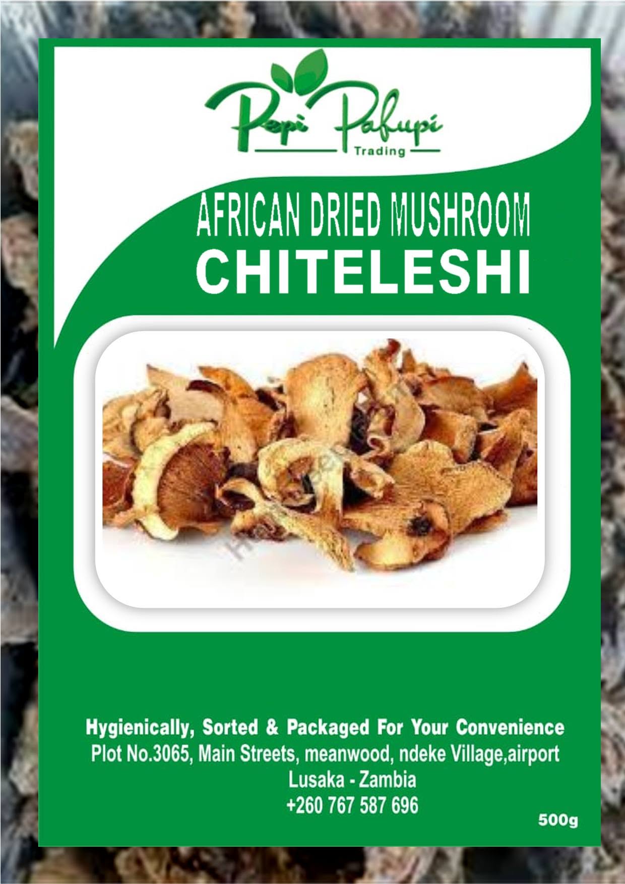 Dried African Mushrooms (Chiteleshi) - 1kg Zambian Wild Forest Mushrooms