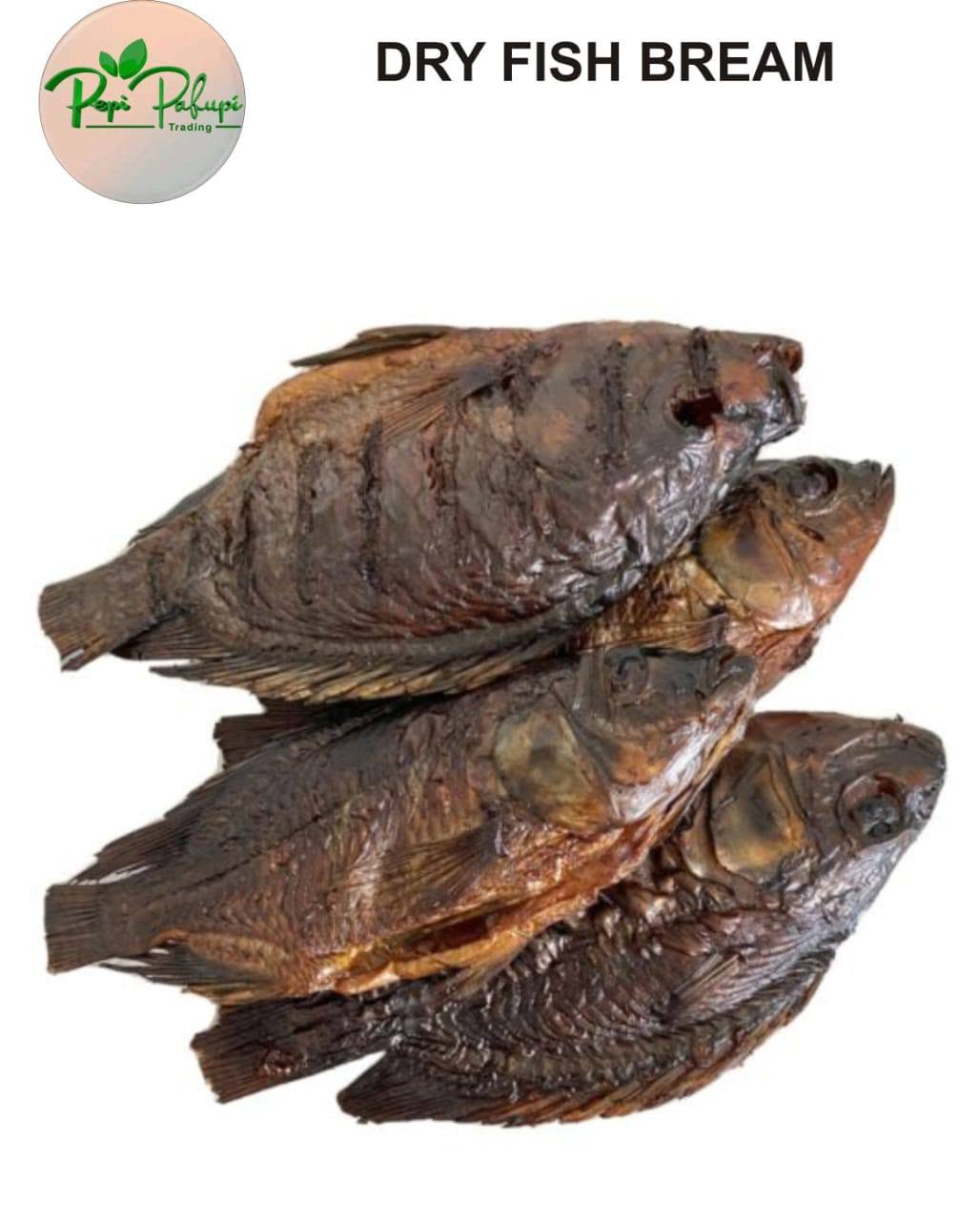 Sun-Dried African Kafue Bream Fish - From Zambia -10 Fish Pieces per PKT