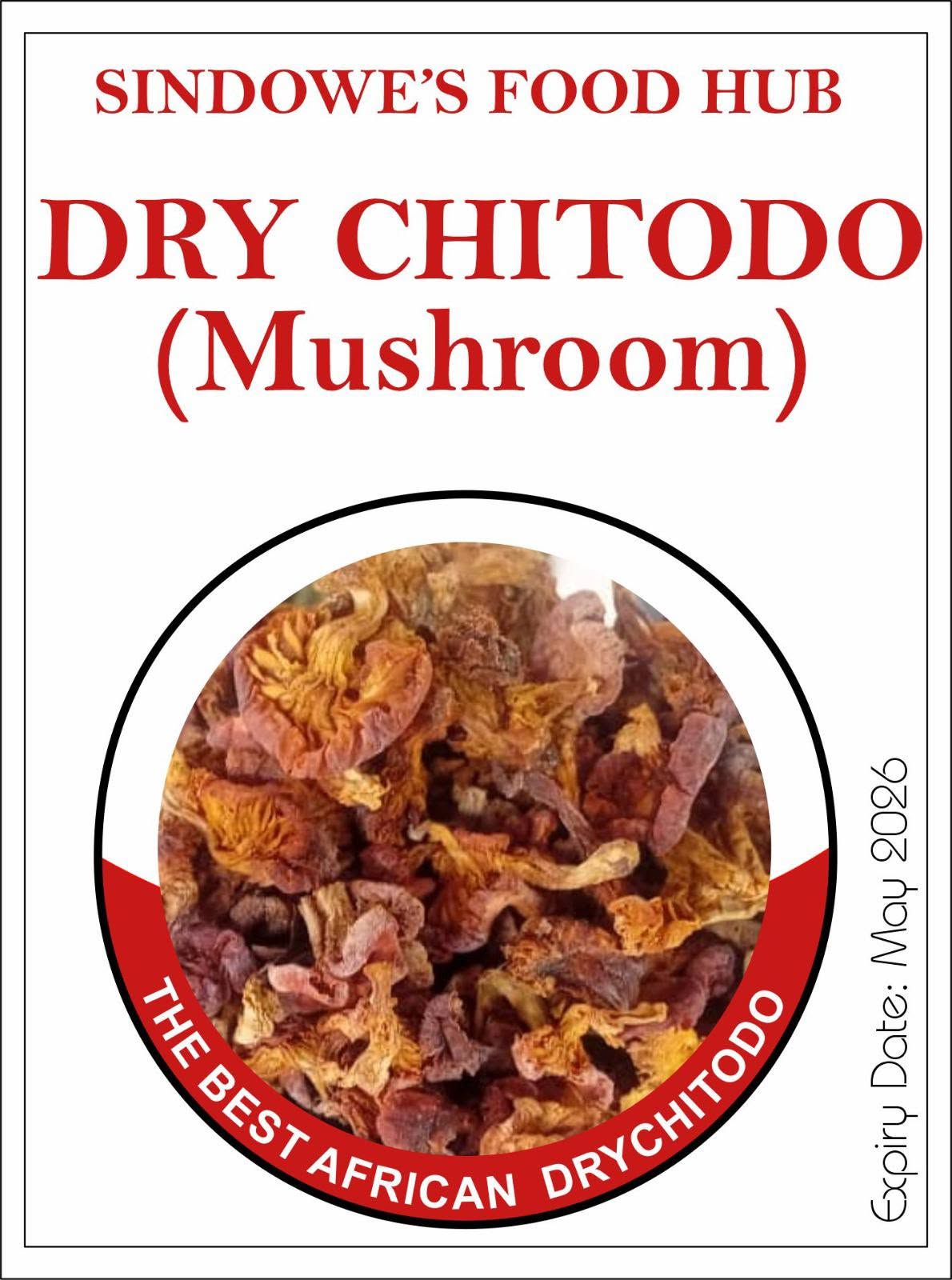 Dried African Mushrooms (Chitondo)- 1kg per PKT Zambian Wild Forest Mushrooms