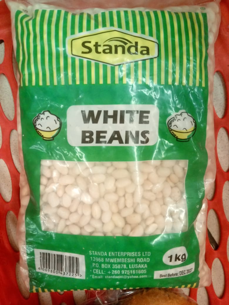 Dry White African Beans - 1kg from Zambian