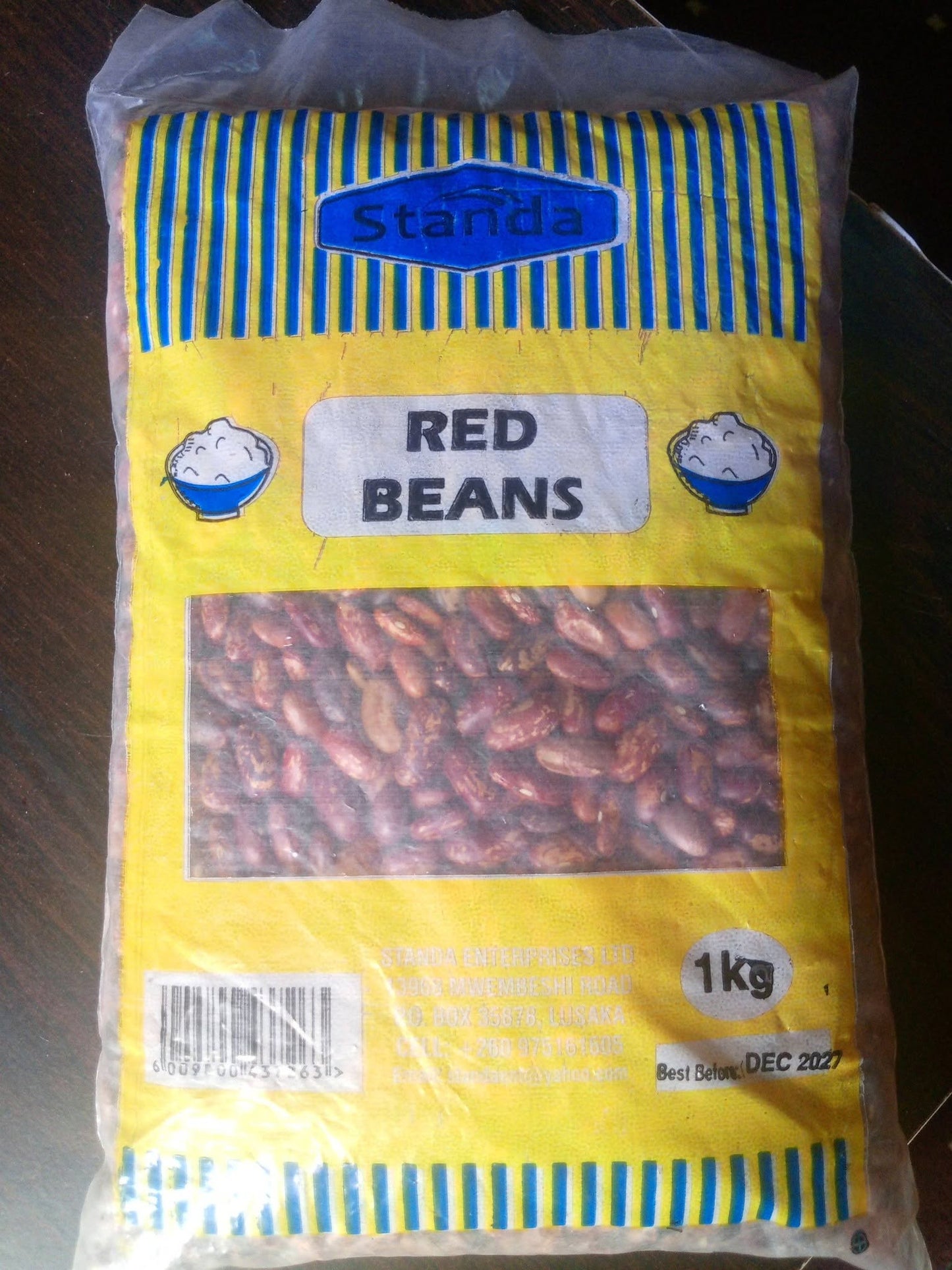 Dried African Red Beans - 1kg Zambian Beans