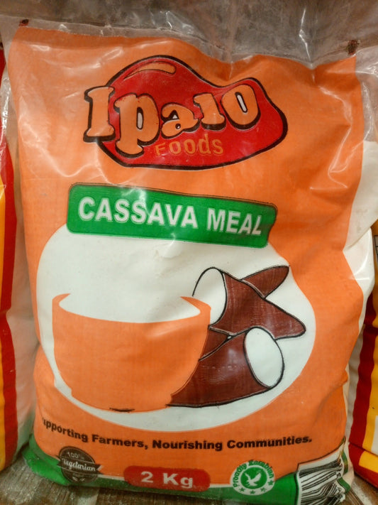 African Pounded Cassava Meal - 2kg Zambian Traditional Cassava Flour