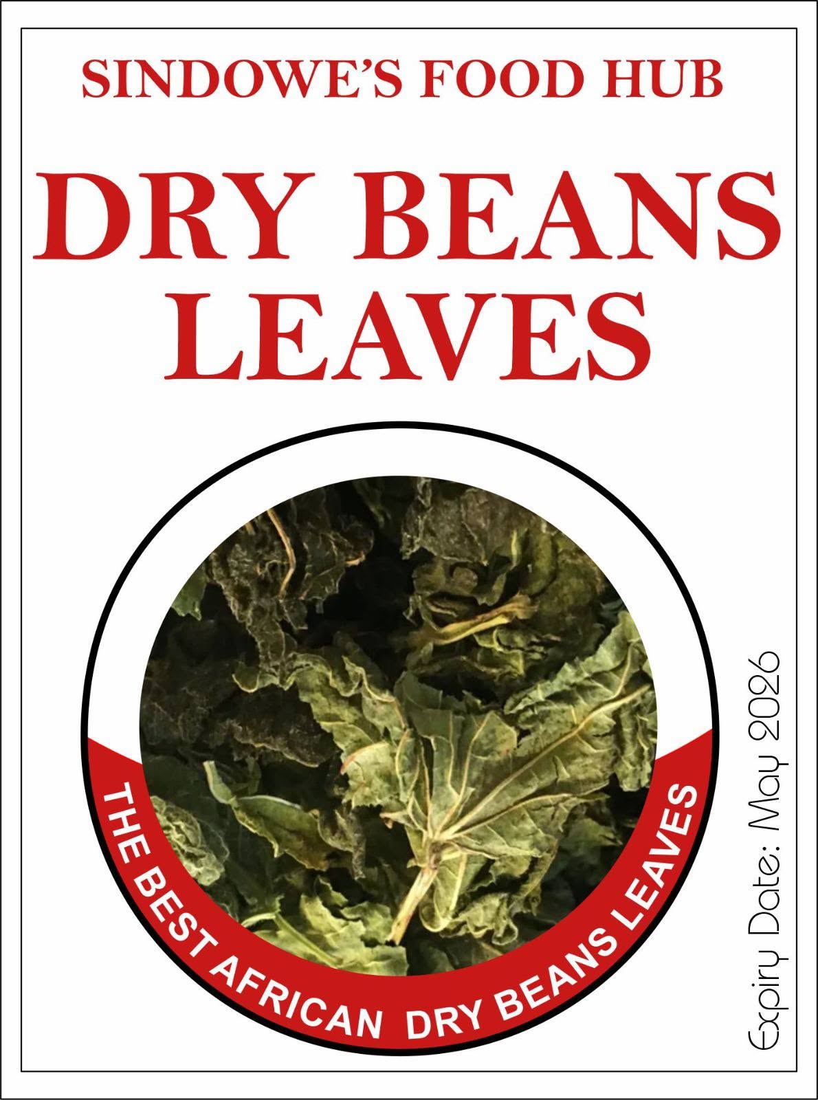 African Dried Bean Leaves - 1 Kg Zambian Ifisashi / Chimpapila