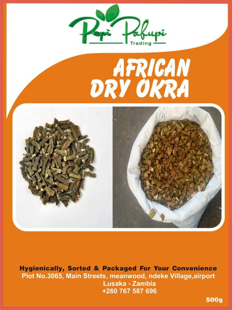 Sun-African Okra Pods - 1 Kg From Zambian