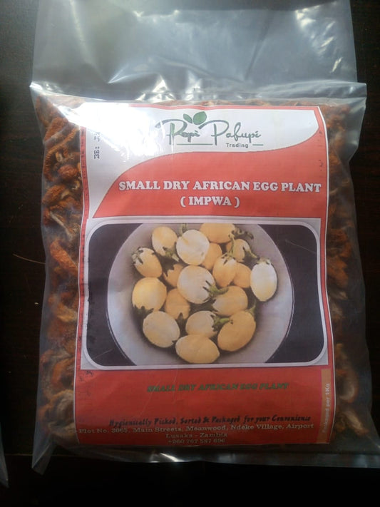 African Dry Small Egg Plants (Impwa) - 1kg Zambian Dried Impwa Vegetables