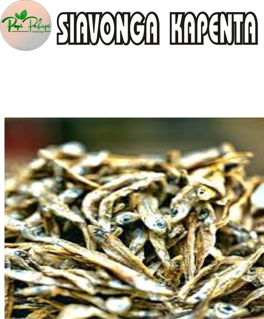 Sun-dried Siavonga kapenta from Lake Kariba, Zambia, 1kg pack